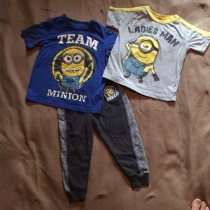 3t Minions outfit with extra T-shirt!